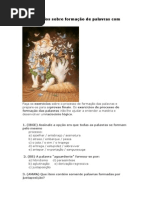 40 exercícios sobre formação de palavras com gabarito