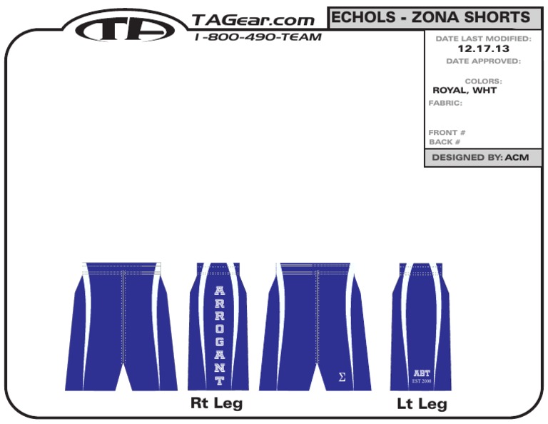 Echols Zona Shorts Product Details | PDF