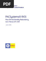 PACSystems RX3i Max-On Hot Standby Redundancy Manual, GFK-2409