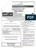 SIP P - Professor Classe C - Séries Iniciais