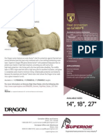 Superio Glove - Com PBI83514 14 PBI Kevlar Extreme Heat Wool Liner Heat Resistant Gloves SS