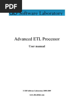 Advanced ETL User Manual