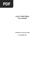 Active Table Editor User Manual