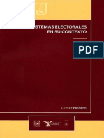 179514897 Dieter Nohlen Sistemas Electorales en Su Contexto