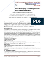 Face Recognition: Identifying Facial Expressions Using Back Propagation