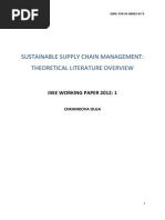 SUSTAINABLE SUPPLY CHAIN MANAGEMENT