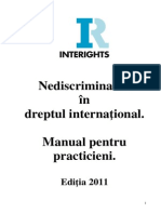 Interights Nediscriminarea Manual Ro Final for PDF