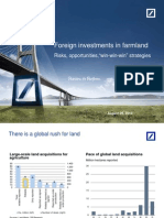 Foreign Investments in Farmland