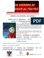 Cartel Teatro Sangre Gorda