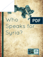 Who Speaks For Syria? A Report From The Munathara Initiative