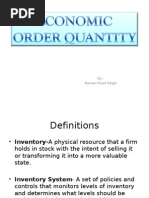 Economic Order Quantity