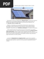 Calcular paneles y baterías para instalar energía solar en casa