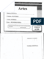 Adorno Theodor. - Arte, Sociedad y Estética PDF