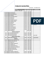 Lista de precios público Glosi/Prisa