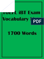 1700 TOEFL Words