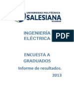 Informe 2013 Graduados Ingenieria Electrica