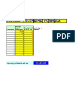 Viscosities Blending Formula