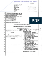 01/10/2014 - Antitrust lawsuit against Questcor in California -  Complaint Document   