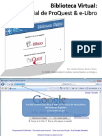 Tutorial de ProQuest y E-Libro