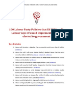 100 Labour Party Policies.......
