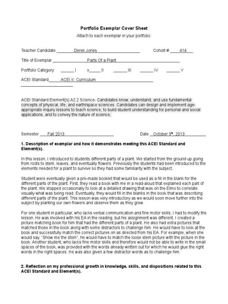 Plant Cover Sheet1 PDF Further Education Teaching And Learning