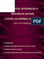 Conflitos Integracao Mudancas Sociais o Papel Das Normas Juridicas