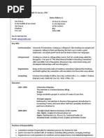 Download Mock CV 2009 doc by theNO1tom SN19945365 doc pdf