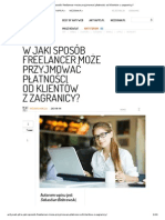 W Jaki Sposób Freelancer Może Przyjmować Płatności Od Klientów Z Zagranicy