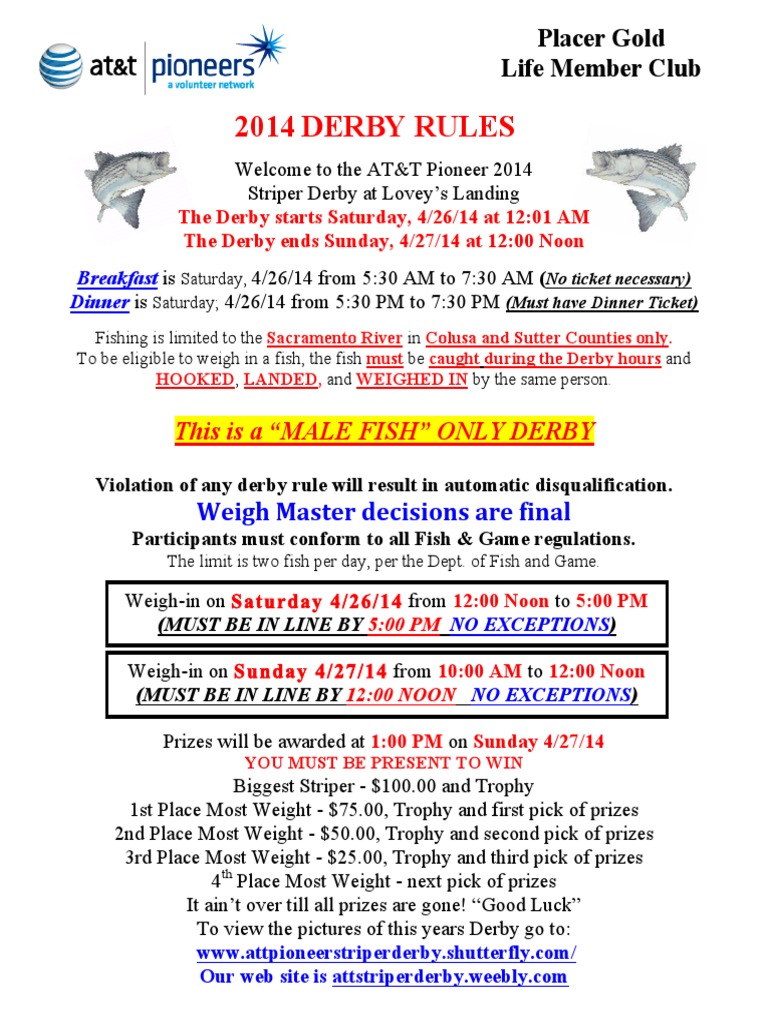 Derby Rules 2014 | PDF