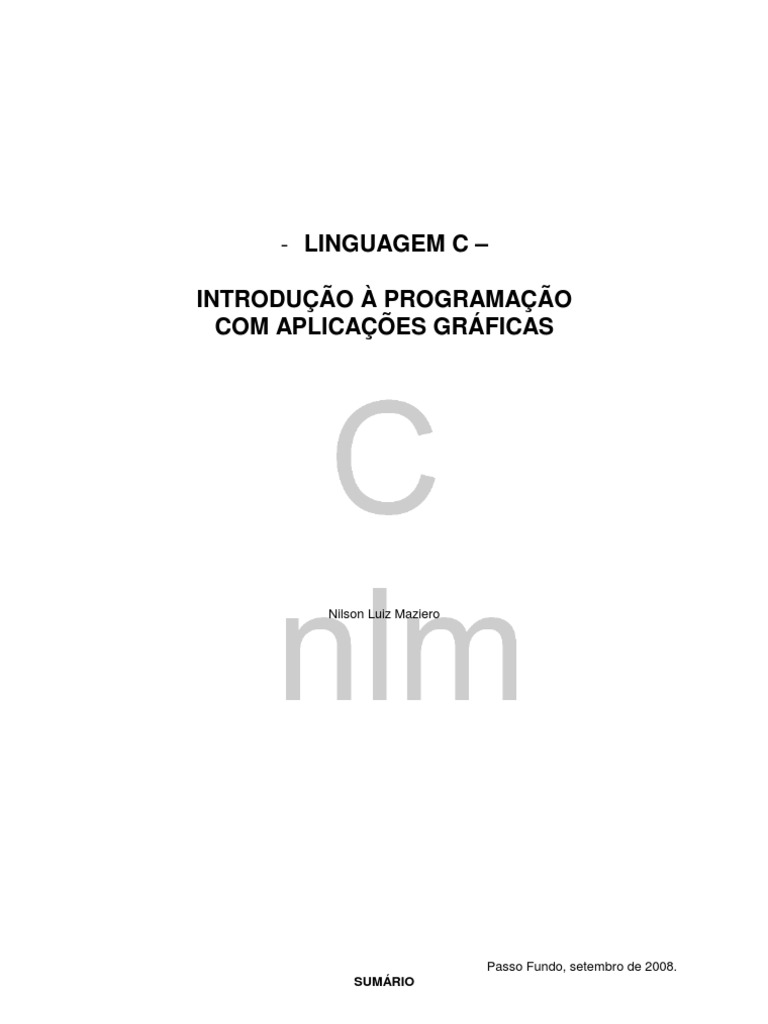 Programação em C com Gráficos | PDF | C (linguagem de programação ...