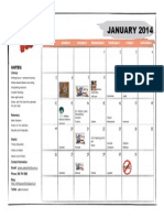 January Calendar 2014