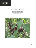 Avian Species Structure at Loyola University Retreat and Ecology Campus Final-1