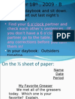 Get Your Daybook and Sit Down. Homework: Focus: Get Out Last Night's