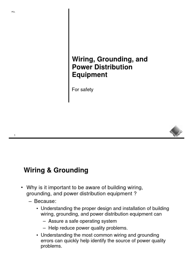 Wiring and Grounding For Safety | PDF | Electrical Wiring | Electric ...
