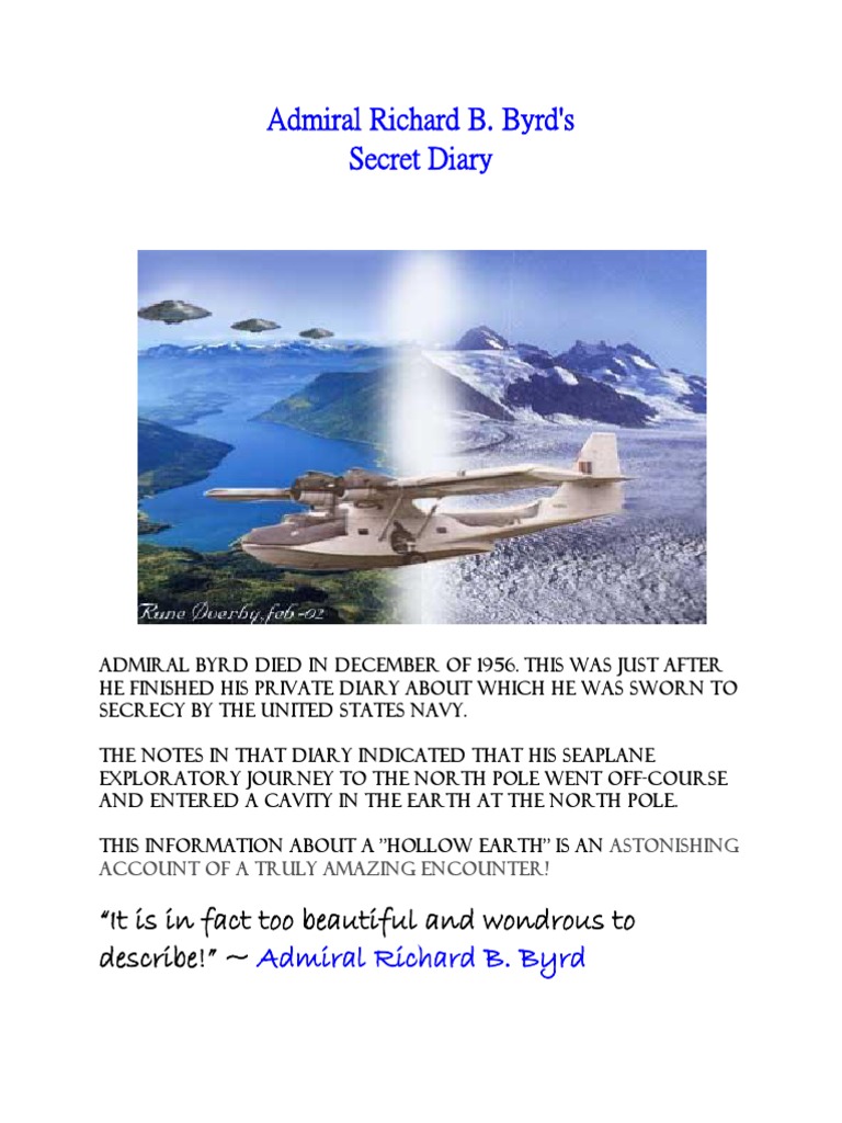 Admiral Byrd's Diary From 1956 Elevator Nature