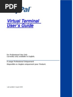 PayPal Virtual Terminal User Guide