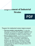 Improvement of Industrial Strains