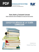 Conceptos Básicos de La Teoría Curricular