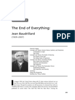 The End of Everything: Jean Baudrillard's Postmodern Perspective