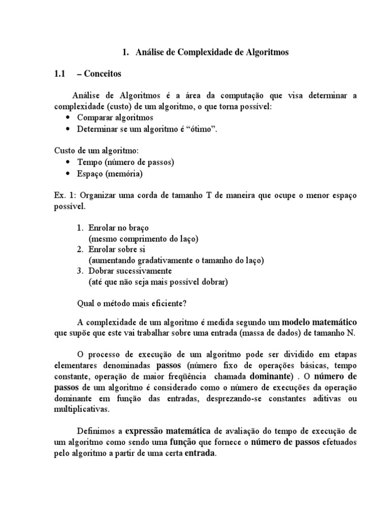 Complexidade PDF | PDF