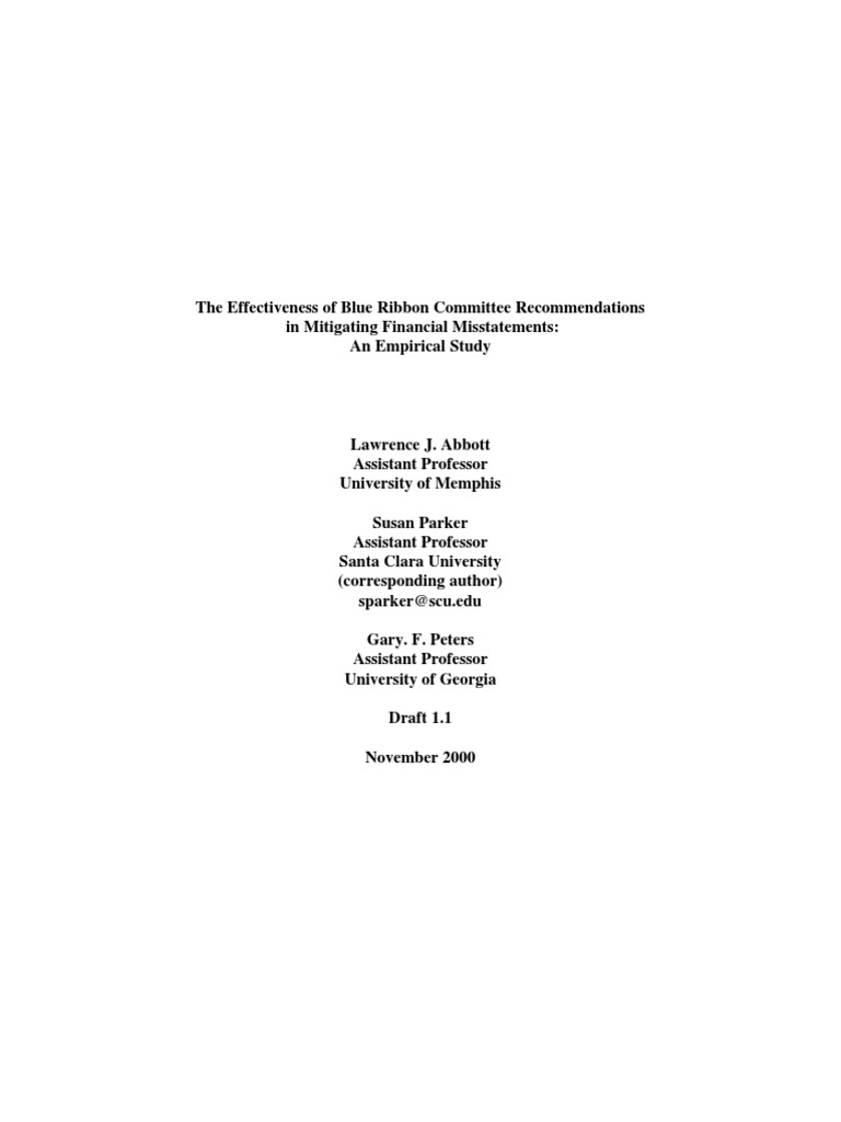 Blue Ribbon | PDF