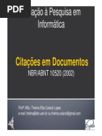 Citacoes e Referencias