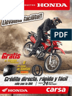 Catalogo Carsa Productos Honda Motos Motokars