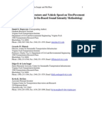 Effect of Air Temperature and Vehicle Speed On Tire/Pavement Noise Measured With On-Board Sound Intensity Methodology