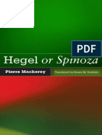 Macherey Pierre Hegel or Spinoza