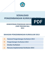 Sosialisasi Kurikulum 2013