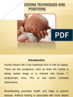 Breast Feeding Techniques and Positions PEDIATRIC NURSING