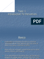 Topic 1 Intro To Derivatives