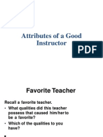 Att of A Good Instructor