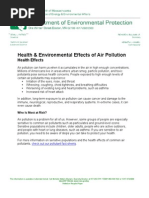 Health and Env Effects Air Pollutions